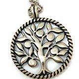 James Avery 925 Sterling Silver Pendant Apple Tree Necklace
