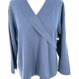 Pendleton Women's Navy Size PL Criss-Cross Sweater