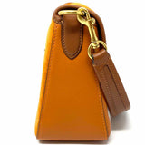 Coach Soft Tabby Orange Flap Suede Shoulder Bag