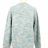 Eileen Fisher Women's Light Blue Size S Crew Neck Wool Silk Blend Knit Sweater