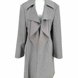 Emerson Rose Women's Black White Size L Waterfall Houndstooth Jacket
