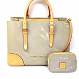 Dooney & Bourke Gray Patent Leather Tote w/ Pouch