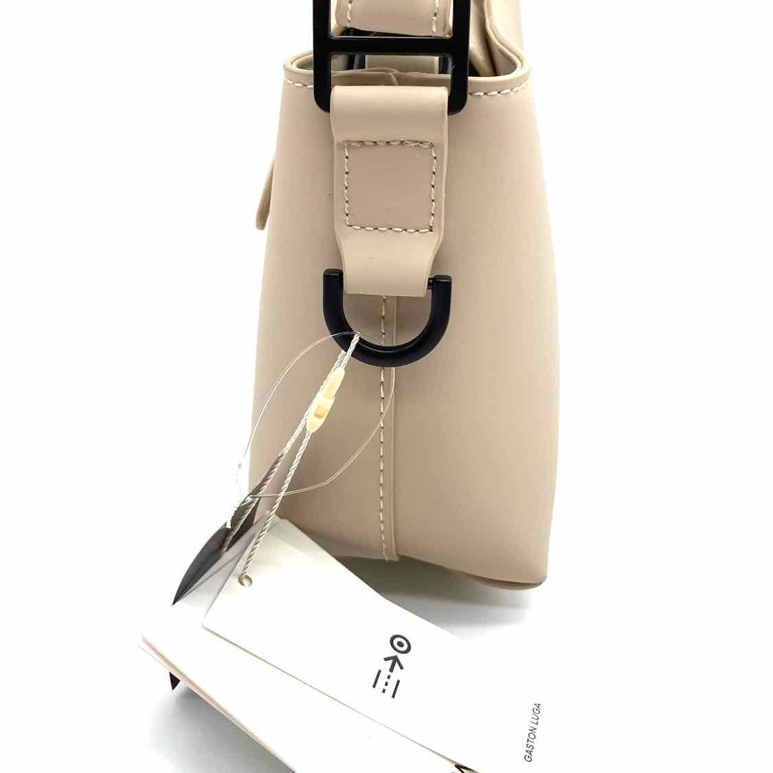 Gaston Luga Splashini Wood Beige Top Handle vegan leather Crossbody