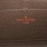 LOUIS VUITTON 2016 Zippy Coated Canvas Brown Zip-Around Damier Ebene Wallet