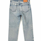 Moussy Women's Light Blue Size 25/0 Straight Distressed Jeans
