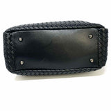 Bottega Giotti Black Mini Woven Leather Tote