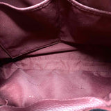 Coach Willow Floral Edie Burgundy Red Pebbled Leather Tote