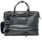 TUMI Cameron Business Brief Black Leather Briefcase