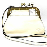 Patricia Nash Cream Kisslock Leather Crossbody