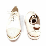 Grand Ambition Cole Haan Women's White Size 9 Leather Snake Embossed Loafers