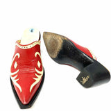 Old Gringo Women's Red Size 6 Pointed Leather Western Mules
