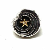 KING BABY size 8 925 Sterling Silver Chunky Star Ring