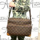 LOUIS VUITTON 1982 Nile 34 Brown Monogram Vintage Messenger Bag