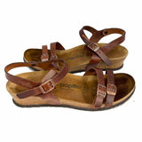 Papillio by Birkenstock Lana Women's Brown Size 9 Leather Buckle Sandals