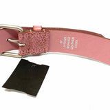 Pink embossed Studded Leather Western Belt