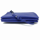 Celine 2013 Small Trio Royal Blue Pouch Leather Crossbody
