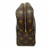 LOUIS VUITTON 1988 Trousse Toilette 28 Brown Monogram Made in France Clutch