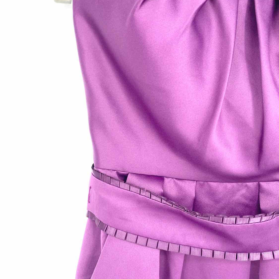 B2 Women's Purple Strapless Gathered Size 12/L Dress