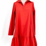 ruti Oversized Women's Red Size XS Long Sleeve Dress