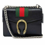 Gucci Dionysus Mini Flap Black Pewter Gold Tone Hardware Made in Italy Crossbody