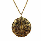 Tortolani Gold Tone Medallion 24" Necklace