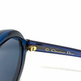 Christian Dior Bianca Navy Oval Sunglasses