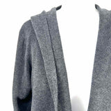 Tahari Women's Charcoal Size M Open Front Cotton Blend Cardigan