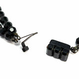 Statement Black 2 Strand 19.5" Beaded Made in Austria Necklace