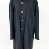 Nordstrom By Jacob Siegel Men's Black Size 36 Button Down Loro Piana Wool Coat