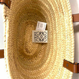 LOEWE Medium Basket Wicker Beige Woven Tote