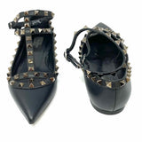 VALENTINO GARAVANI Women's Black Size 36/6 Rockstud Flats