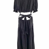 me+em Women's Black Size 8 Open Back Maxi Dress
