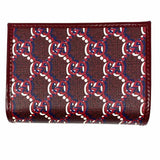 Gucci Shadow Print Coated Canvas Burgundy Bi-Fold GG Wallet