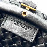 Bottega Veneta "The Handle" Black Top Handle Intrecciato Leather Satchel