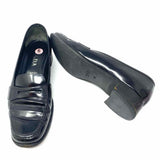 Prada Women's Black Size 39/9 Patent Leather Made in Italy Loafers
