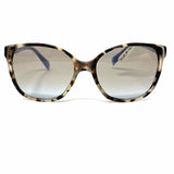 Prada SPR 01O Blue Gray Cat Eye Tortoise Made in Italy Sunglasses