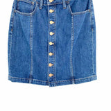Madewell Women's Blue Size 28/6 pencil Denim Button Down Skirt