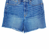 J Crew Women's Blue Size 27/4 High Rise Denim Raw Hem Shorts