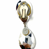 Blue/Purple Teardrop 2" Dangle Clip-ons