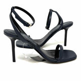 Michael Kors Collection Women's Navy Size 37/6.5 Ankle Strap Leather Sandals