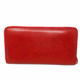 VALENTINO GARAVANI Red Zip-Around Leather Wallet