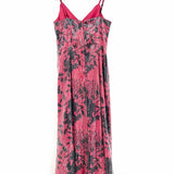 hutch by Anthropologie Women's Pink Black Sz 8 Sleeveless Sequined Floral Dress