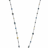 DAVID YURMAN 925 & 18K Multi-Color Beaded Station Chain Necklace
