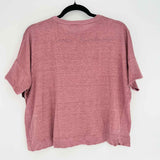 Loro Piana Women's Blush Size S Crew Flax T-shirt