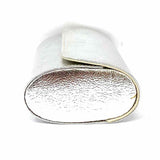 Statement Silver Flap Metallic Clutch