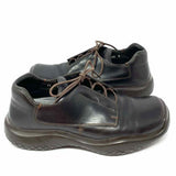 Prada Linea Rossa Men's Brown Shoe Size 10 Leather Lace-up Sneakers