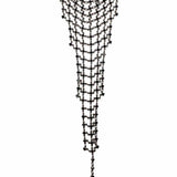 DKNY Metal Mesh Gunmetal Waterfall Latice Necklace