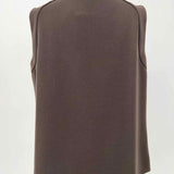 W by Worth Women's Brown Size 8 Cowl Neck Sleeveless