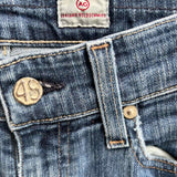 Adriano Goldschmied Women's Blue Size 27/4 Straight Leg Jeans