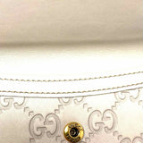 Gucci GG 2012 Continental Flap Snap Bone Beige Guccissima Brass Studs Wallet